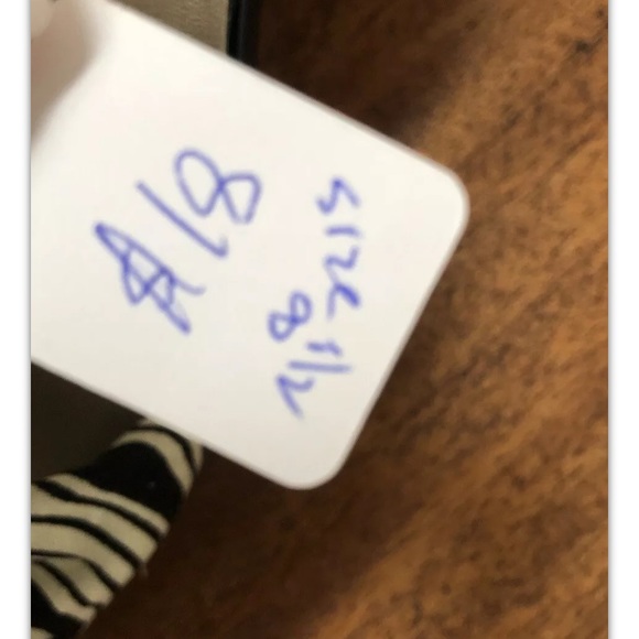 Anne Klein, sandals, black/white, heels, size8.5.: - Picture 10 of 11